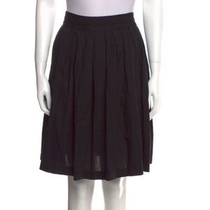 Frances Valentine Knee-Length Skirt w/ Tags Black Mini Skirt size 6